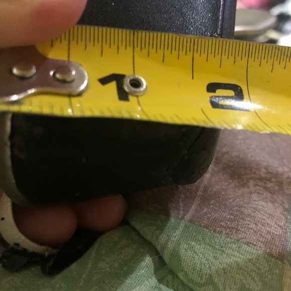 Fun Black Wedge flip flops 8m Gabby Impo - Picture 9 of 12